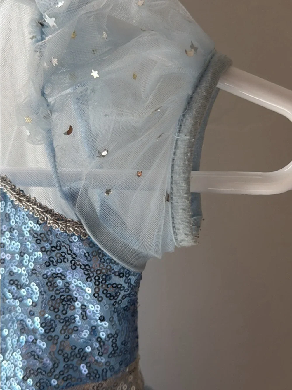Disney Light Blue Sparkle Snow Princess Dress- Frozen